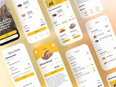 Local Bakery Mobile App 🍰 app app design application bakery case study design mobile mobile app design mobile design mobile ui mockup ui ui design uidesign uiux user interface ux ux design uxdesign uxui