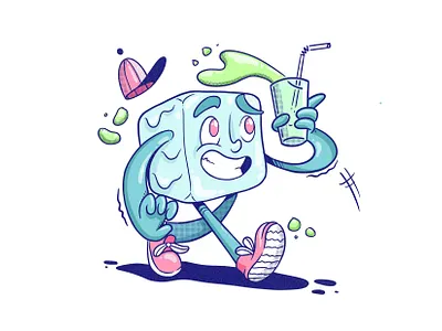 Stay cool folks ☀️ adobe illustrator character design character illustration colour palette digital illustration illustration linework procreate vector