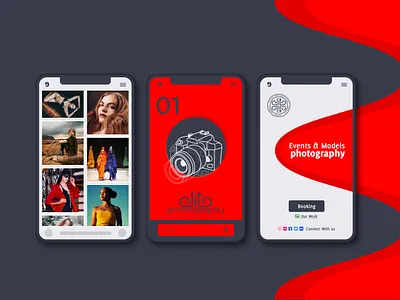 Elite Photography UI Design brand identity branding logo ui ui ux ui design uiux user experience user inteface user interface design ux