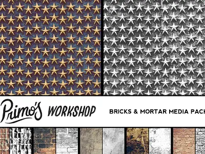 Bricks & Mortar Texture Media Pack brick brush creative market photoshop brush png resource texture