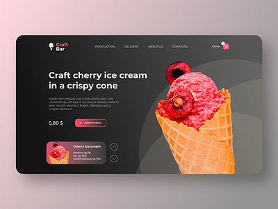 Craft Bar Concept design ui ux web