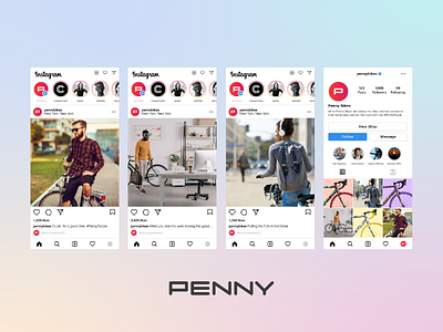Penny Bikes Instagram Ads [Collection 2] ads branding campaign capaign ads case study collab collaboration concept design graphic design instagram partnership promo