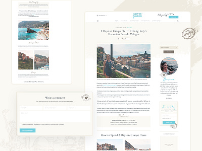 Fueled By Wanderlust -Blog Post- blog blog design blog post blogging design homepage homepage design travel travel blog traveling trip trips web design webdesign website website design