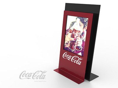 Coca-Cola Cashier Screen 3d design display expositor plv pop