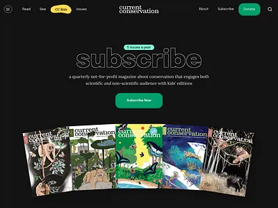 Magazine Subscription dark ui magazine subscribe