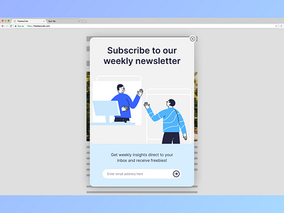 Day 016 - Pop-up Overlay accessibility branding button dailyui dailyuichallenge illustration limited palette minimal overlay popup subscribe typography ui uxui visualdesign