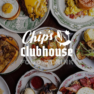 Chip's Clubhouse branding branding food graphicdesign hand lettering hospitality identity logo menudesign restaurant typography visualdesign