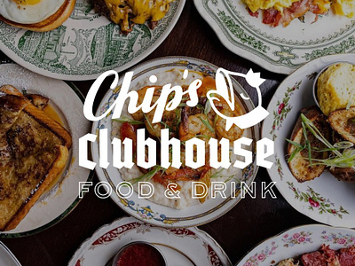 Chip's Clubhouse branding branding food graphicdesign hand lettering hospitality identity logo menudesign restaurant typography visualdesign