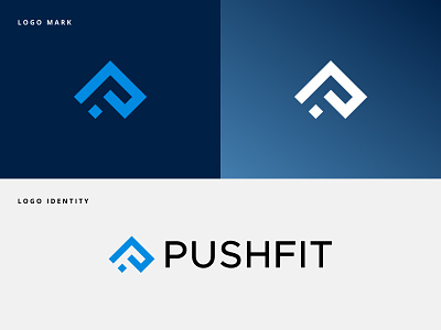 Pushfit Logo branding logo