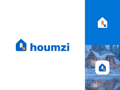 Logo for Real estate website app branding design flat icon logo minimal ui ux web