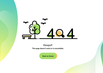 404 - page not found ui Design 404 404 error page error error page illustration uidesign