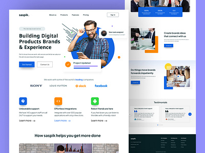 Digital Agency landing page branding creating website creative design landingpage minimal uidesign uiux uiux design webdesign