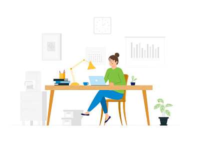 Info Illustration cartoon character dashboard flat flatillustration illustration landing page vector