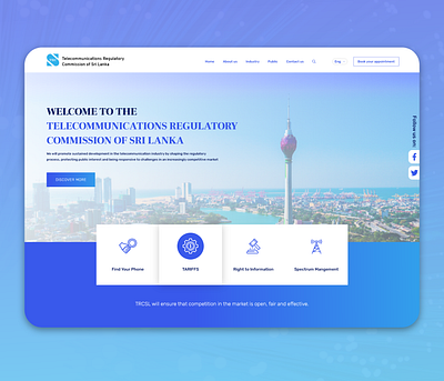 TRCSL revamp adobe xd goverment revamp uiux website