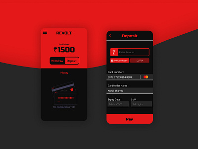 revolt shot 2 app dailyui dailyuichallenge design ui ux