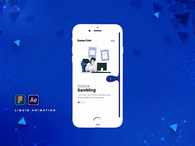 Liquid Animation animation mobile app design ui design vector