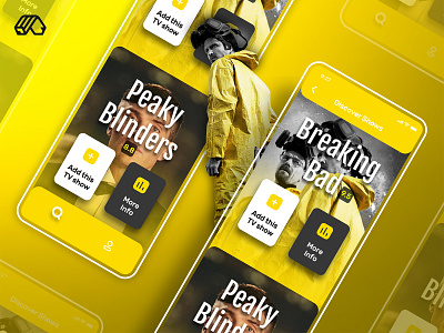 TV Time app concept app design flat icon illustration illustrator minimal ui vector web