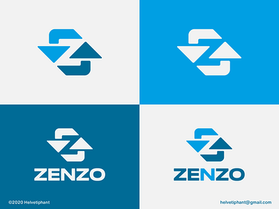Zenzo - Logo Concept by Helvetiphant arrow logo arrows logo brand design brand designer branding icon lettermark logo logo design logo design concept logo designer logomaker logomark logotype negative space logo typography z letter logo