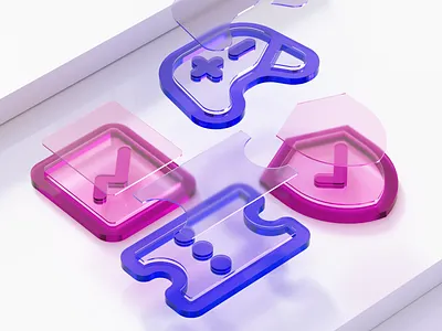 3D glass icons 3d 3d glass 3d icon 3d illustration 3d render c4d cinema 4d glass icon glassmorphism icon illustration redshift