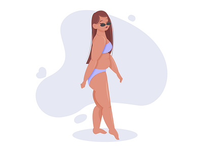 body positive adobe illustrator body positive bodypositive flat flat character flat illustration girl girl illustration illustration vector vector illustration woman women