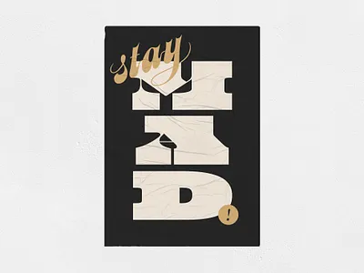 Stay MAD digital painting illustration lettering typeface typography