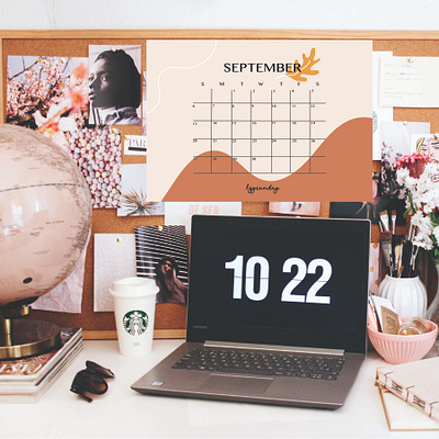 Freebie! September Calendar Digital Download artist calendar digital download fall graphic design illustration illustrator organize september stationery todo todolist