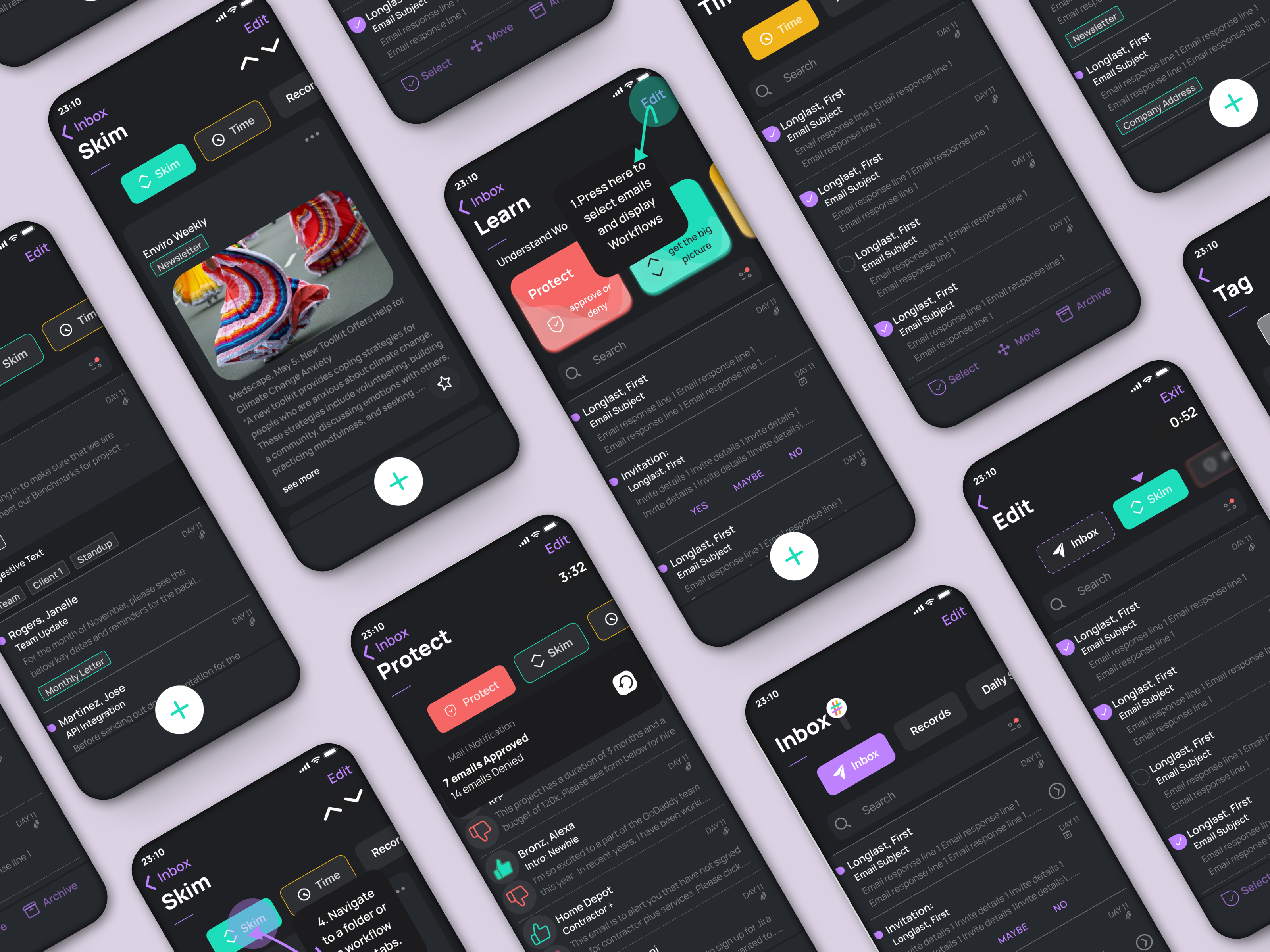 A-mail - an email redesign challenge email mobile ui ux