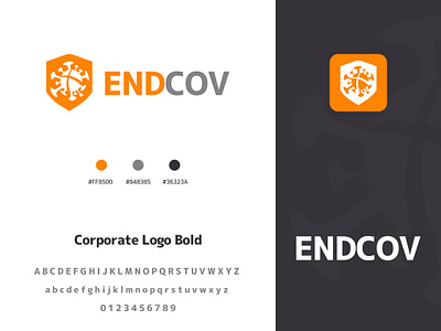 EndCov Identity brand brand design brand identity branding covid covid19 design icon logo logo design logo idea