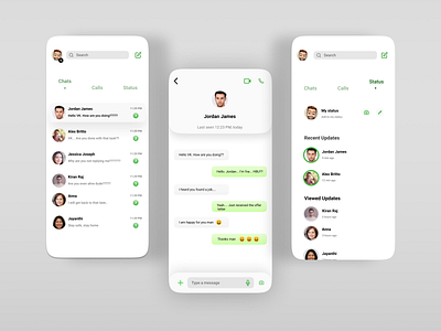 Whatsapp Redesign app design figmadesign mobile app design mobile application mobile design mobile ui ui ui design uidesign uiux whatsapp whatsapp redesign