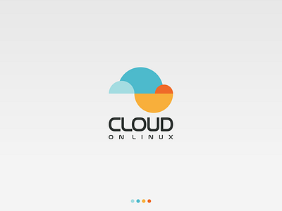 Cloud on linux awesome logo circle logo cloud app cloud computing flat logo geometric design illustration linux logo logo inspiration minimalist design minimalist logo ui ux vector