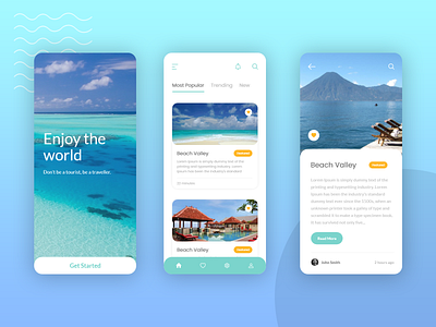 Travel App Concept adobe adobe photoshop app blue creative design illustration mobile app nature travel ui ui ux userinterface uxdesign webdesign xd xd design