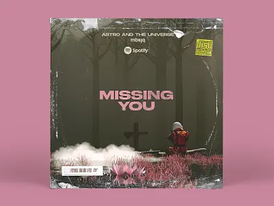 Missing You 3d album album art art astronaut c4d missingyou space type