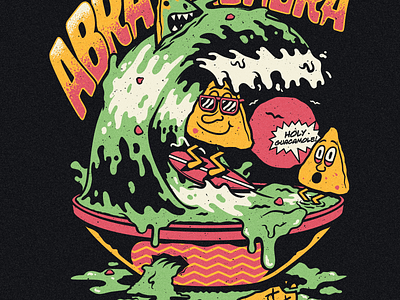 Abraskadabra - Guacamole apparel band food guacamole illustration illustrator merch mexican nacho ska vector