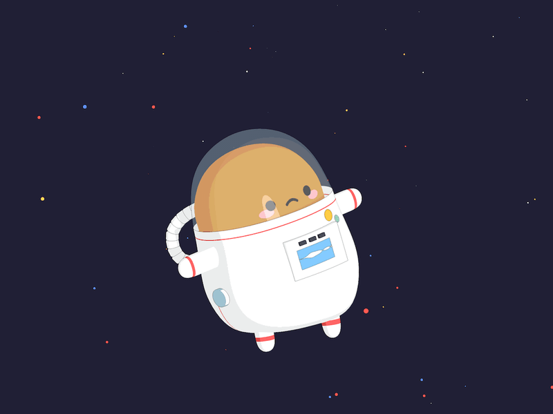 Space tayto astro astronaut c4d cinema 4d kawaii nasa potato sketch and toon smoko space space suit stars suit tayto