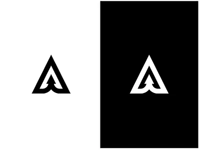 "A" Logo concept branding design illustrator logo