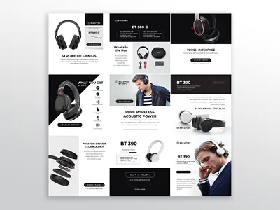 Header Social Media Feed Phiaton Headphone branding header design headset instagram instagram banner instagram template product promotion profile feed social media design social media pack thumbnail