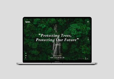 Landing Page Concept Design adobexd landing page nature protect tree webdesign