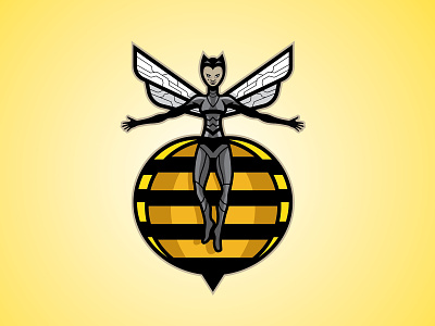 The Bee bee character design graphic design hornet illustration illustrator super hero vector