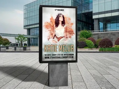 Katie Melua creative design designer dweet design europe flyer poster poster design