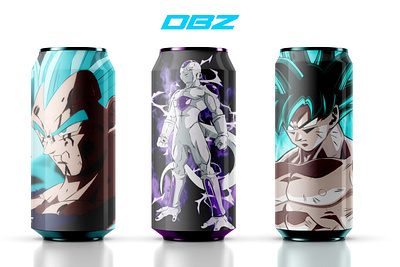 DBZ CANS DESIGN art branding design dragonball entertainment illustration illustration art illustrator marketing photoshop product product design vector vector illustration