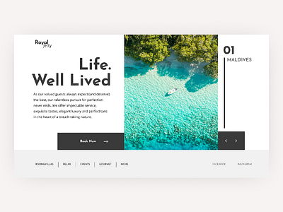 Royal Jetty uiuxdesign webdesign travel