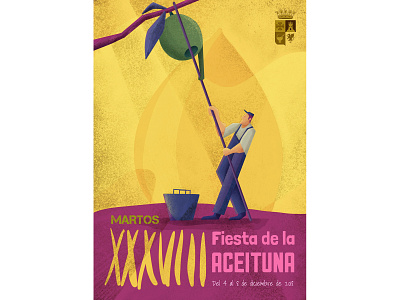 First Prize for Poster Design "Fiesta de la aceituna"