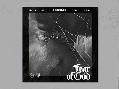 Conway Fear Of God album album art design graphic halftone illustration illustrator logo single cover texture typography vector art