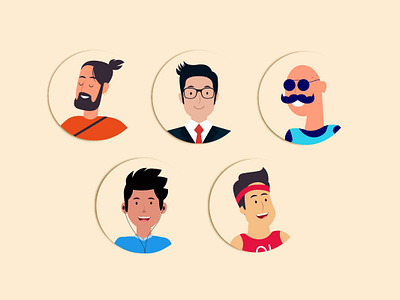 Daily UI challenge #088 - Avatar avatar dailyui dailyuichallenge illustrations men faces mockup uidesign uiux userinterface userinterfacedesign userinterfacedesigner visualdesign visualdesigner