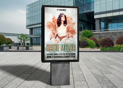 Katie Melua aleksei nord cardiff design designer dweet design flyer graphic design poster poster design swansea united kingdom