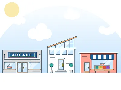 Cityscape art buildings city cityscape colorful illustration