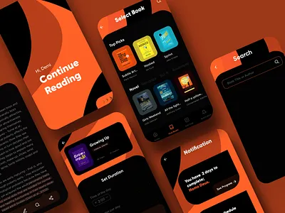 Reading App Concept app ui ux