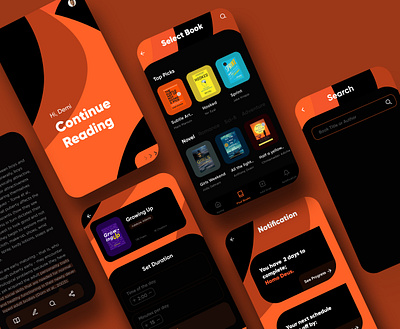 Reading App Concept app ui ux