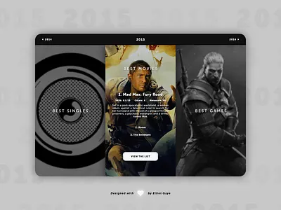 DailyUI #063 - Best of 2015 adobe photoshop adobe xd best best of best of 2015 black and white blur color colour daily 100 challenge daily ui dailyui focus grayscale modern design modernism neumorphism showcase ui ux