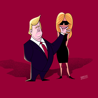 Smile caricature character illustration characterdesign design editorial illustration humor illustration design illustration procreate illustrator ilustraciones ilustrador ilustradora melania prensa procreate procreateapp smile trump usa